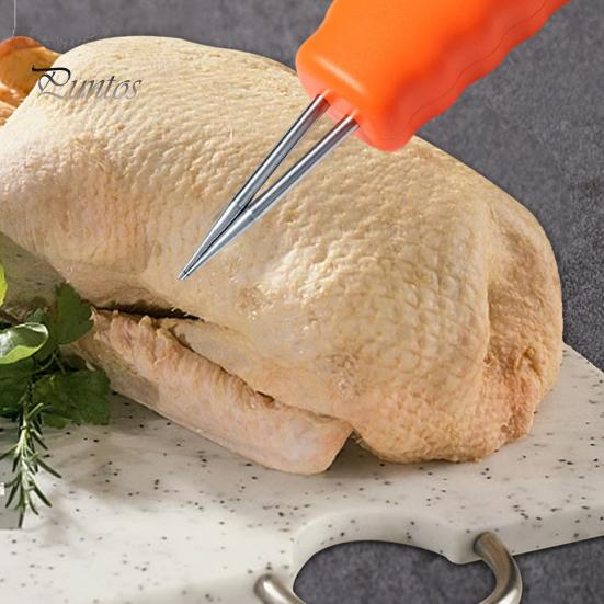 Electric Poultry Plucker Handheld Chicken Feather Plucker Compact Rechargeable Poultry Plucker with Automatic Short Hair Removal for Chicken Duck