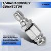 Water Jet High Pressure Sprayer Nozzle Clean Sewer 1/4" Stainless Steel Pressure Washer Quick Plug Drain Hose Nozzle Tool