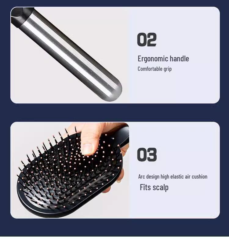 Air Cushion Scalp Massage Comb: For Men & Women, Fluffy Styling, Home Use