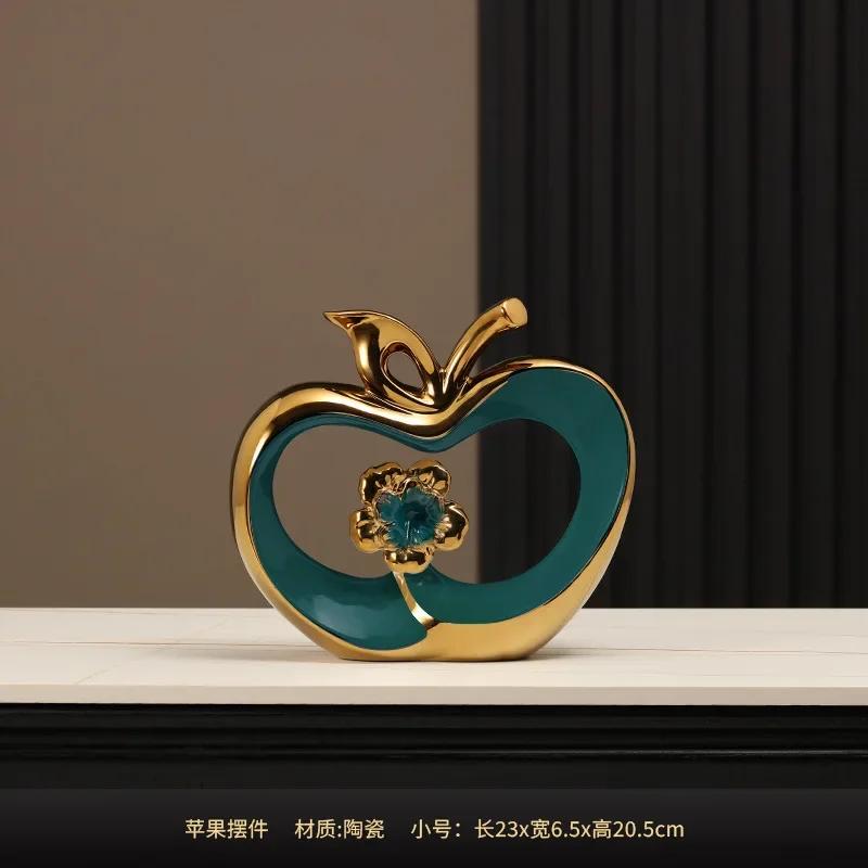 Ping An Fruit Ornaments, Light Luxury, High-end Home Furnishings, Housewarming, New Home, Foyer, Wine Cabinet, TV Cabinet, Apple