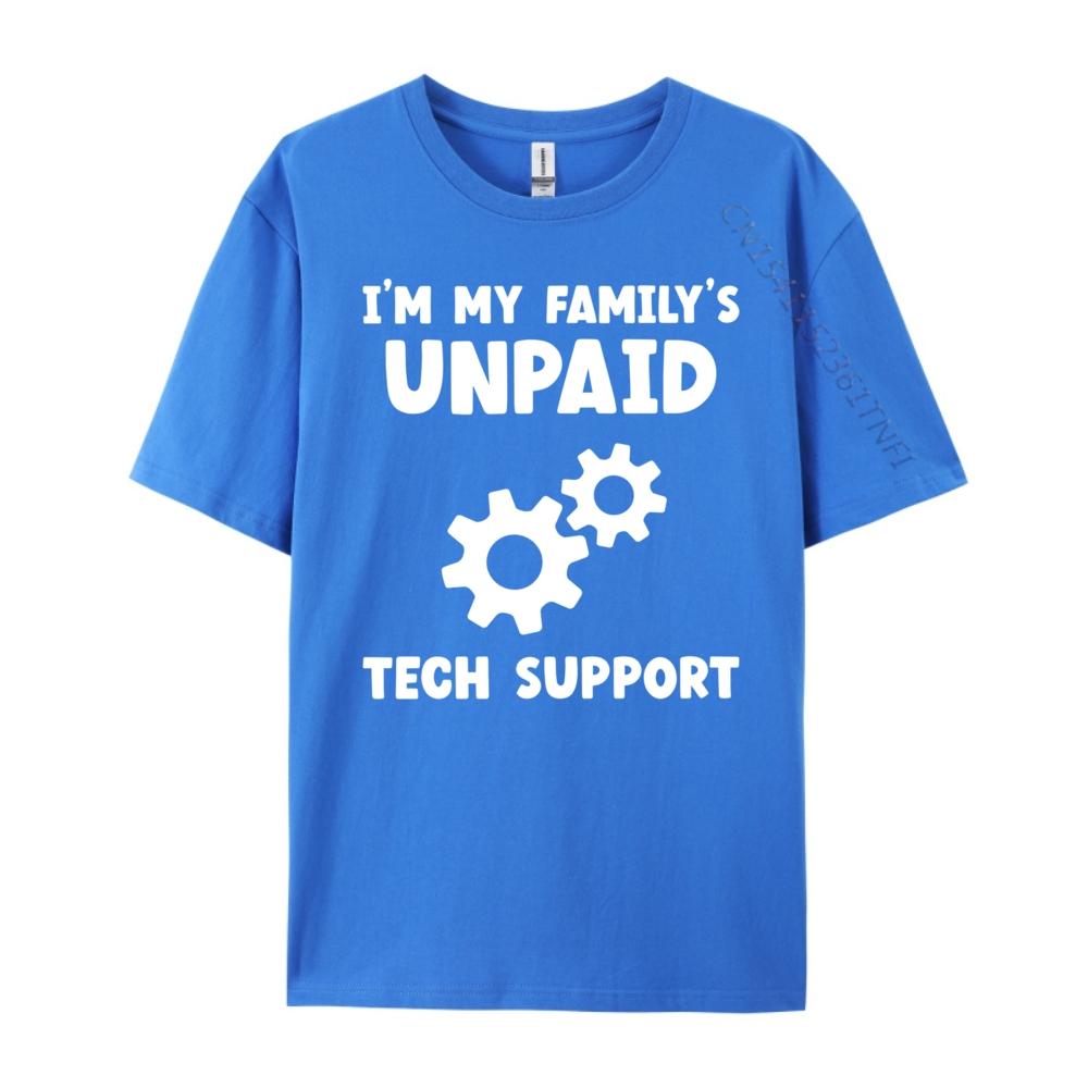 I M My Family Unpaid Tech Support It Nerd Geek Computer Oversized T Shirt Men Mens Christmas Graphic Tee Shirt