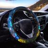 15inch Cow Sunflower Auto Steering Wheel Cover for Women Men Sunflower Lover,Brown Cowhide Steering Wheel Cover Protector Accessory Elastic and Anti