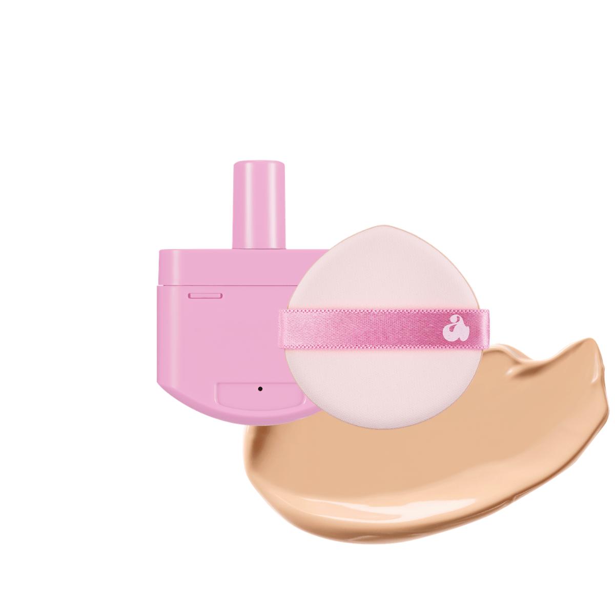 UNLEASHIA – Don't Touch Glass Pink Cushion Re-Feel 22W Melt SPF 50+ PA+++, 15 g – Nachfüllpackung für Foundation in Kissenform