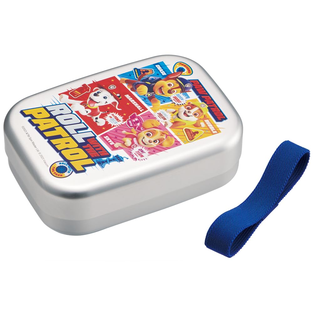 

Skater Children s Aluminum Lunch Box, 370ml Capacity, Insulated Storage, Lunch Belt Included, Made in Japan, Paw Patrol 24, Boys ALB5NV-A