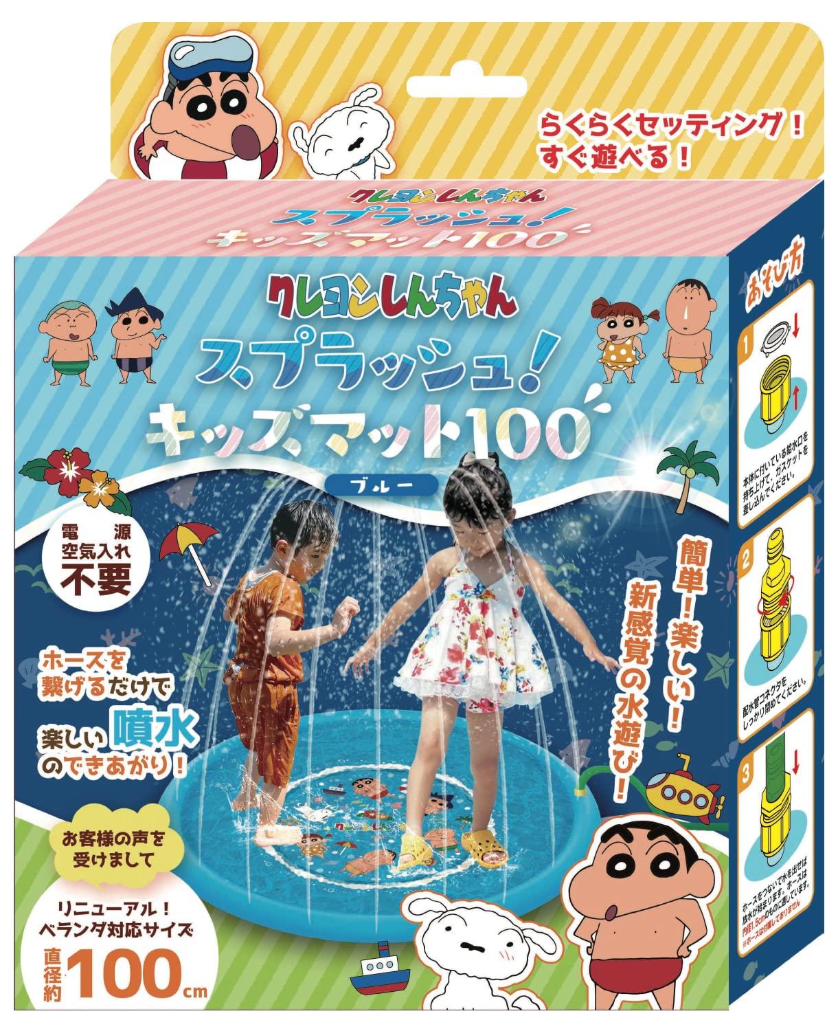 

Детский коврик-раскраска 100 Водная игра Фонтан Шин-чан Всплеск! (синий) синий