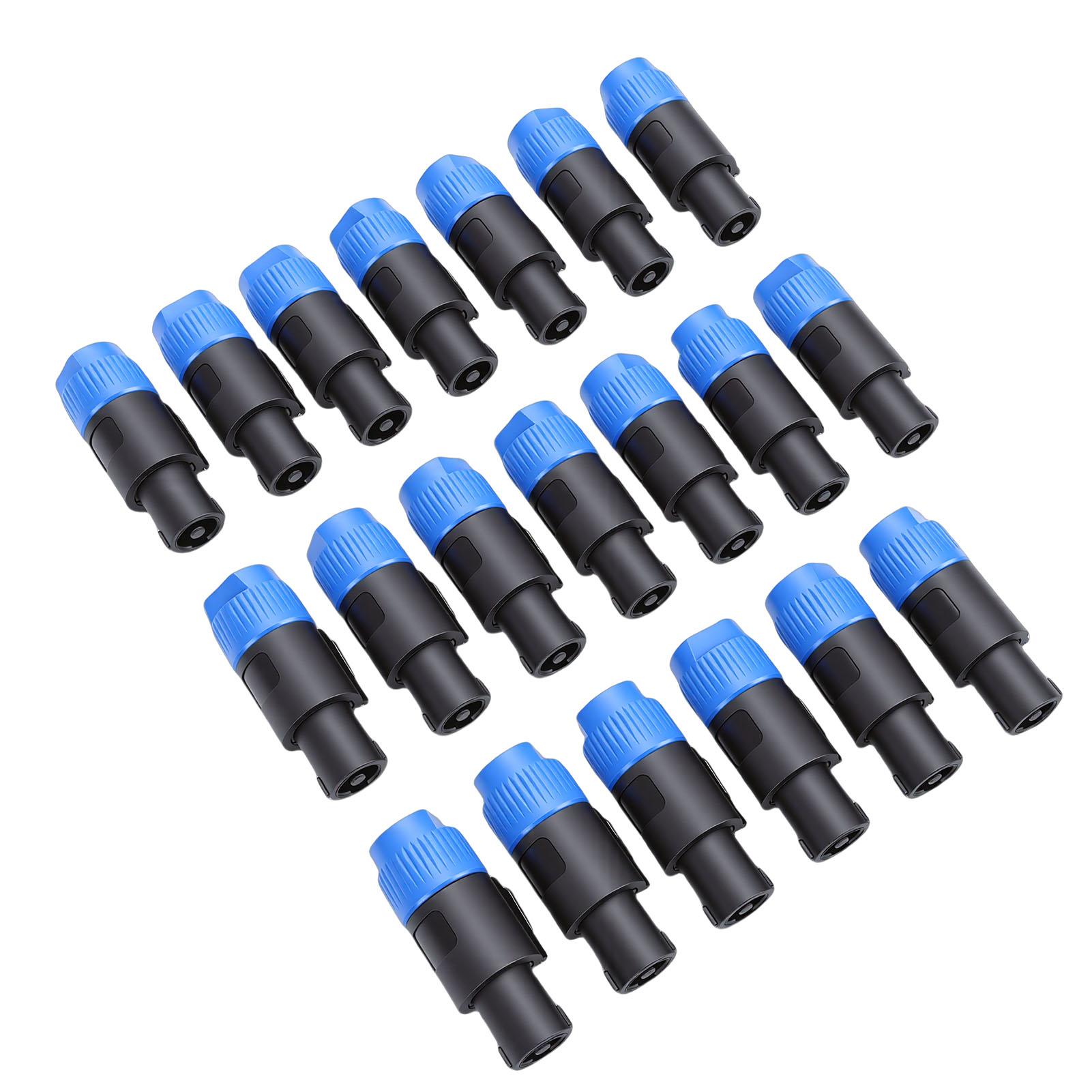

4 Pole Speaker Connector Fit for Speakon NL4FC High Power Speaker Professional Amplifier Twist Lock Plug 20pcs