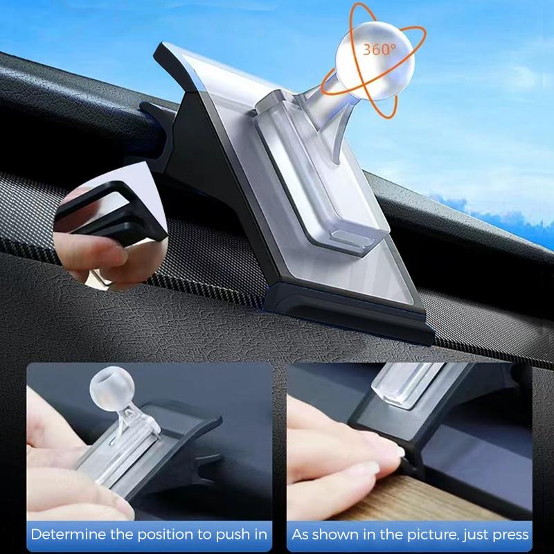 Futhope Solar Bracket Holder Stable Phone For Tesla Model Y Model 3 2018-2023 Air Outlet 180 ° Rotation Universal GPS Stand