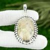Fossil Coral Stone Sterling Silver Handmade Daughter Boho Ethnic Wedding Pendant