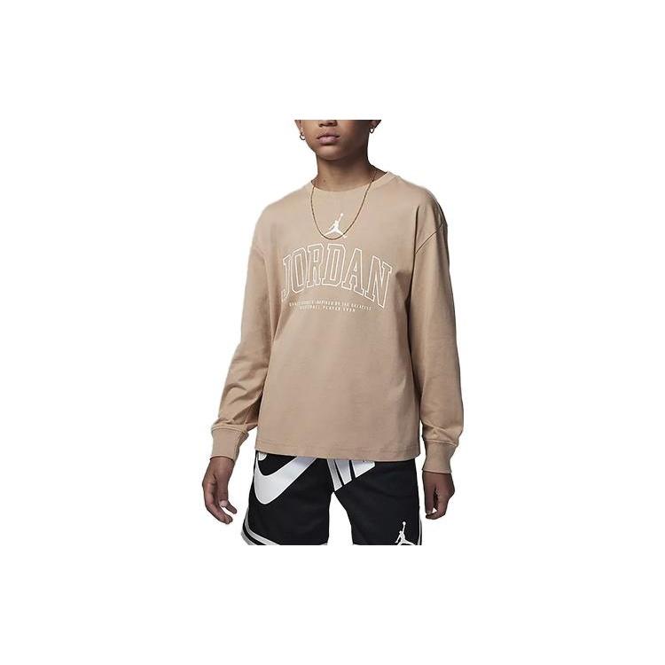 (GS) Air Jordan No Look Long-Sleeve T-Shirt  Hemp  Kids  FZ1870-200 XS