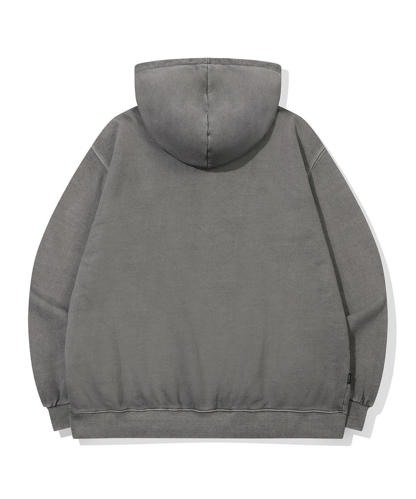 HELLOW Flower Pigment Hoodie Dark Gray