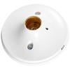 White E27 LED Light Bulb Holder Round Lamp Head Socket Standard E27 Mount Base Lamp Socket Screw Adapters