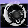 Style Cartoon Steering Wheel Cover With Short Plush Material Perfect Winter For