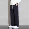 Men's Plus Size Corduroy Wide-Leg Pants, Loose Fit, Casual Streetwear for Spring & Autumn