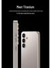Samsung S25+ Fashionable Solid Color Skin-Feel Protective Phone Case