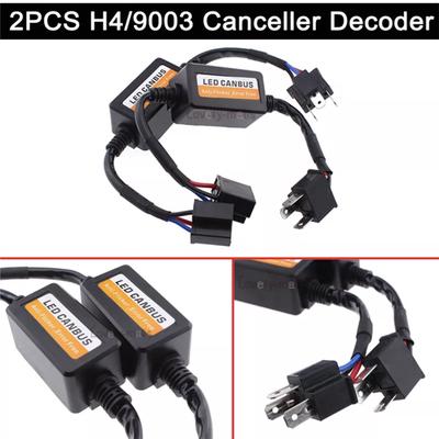 2 szt.H4 reflektor samochodowy led dekoder lampy przeciwmgielnej Anti-flicker rezystor kasowania błędów Canbus