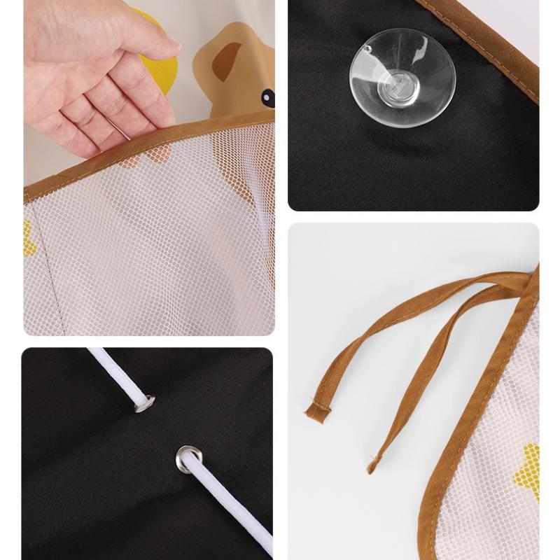 Car Sun Shade UV Protection for Kids Children Front Back Windshiel Curtain Side Window Adjustable Styling Mesh Pocket Storage