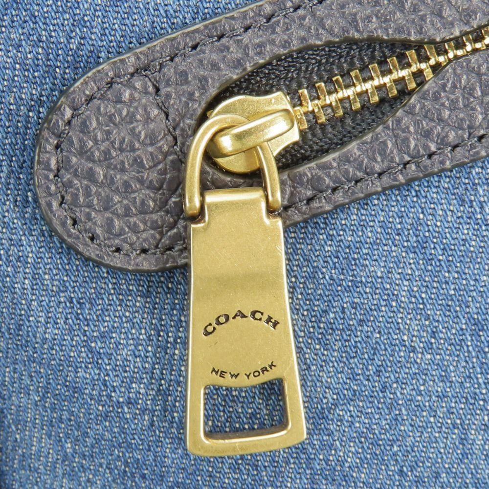 Gebrauchte COACH Handtasche Prairie Satchel 67332 Denim/Leder Indigo Marineblau