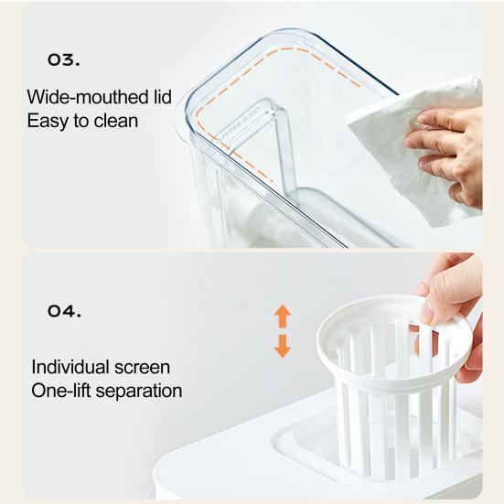 4L Drink Dispenser with Faucet Gallon Water Container for Fridge Ice Tea Pitcher