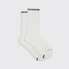 Japanische Trendige Frottee-Socken - Herbst/Winter Sport Schwarz & Weiß Buchstaben Mid-Calf Baumwollsocken für Männer & Frauen