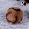 20PCS Imitation Rabbit Fur Ball Handmade Clothing Bag Decoration Artificial Fluffy Soft Pompons Colorful Balls for DIY Keychain