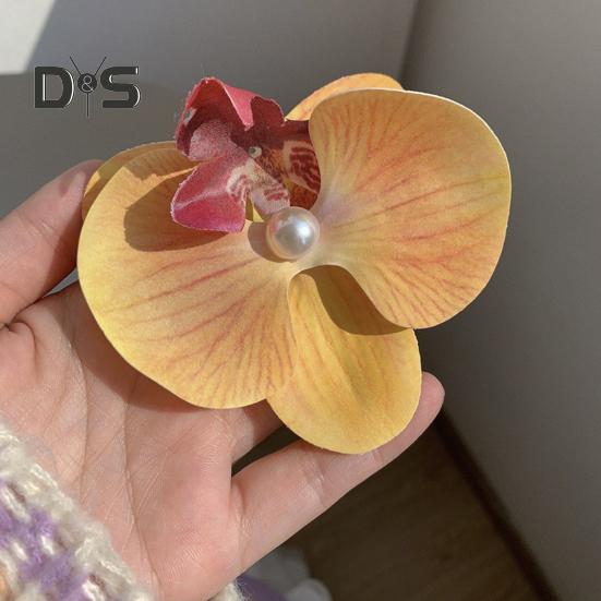 Women Hair Clip 3D Flower Decor Strong Grip Bang Hair Pin Photo Shoot Flower Styling Hairpin Hair Accessories