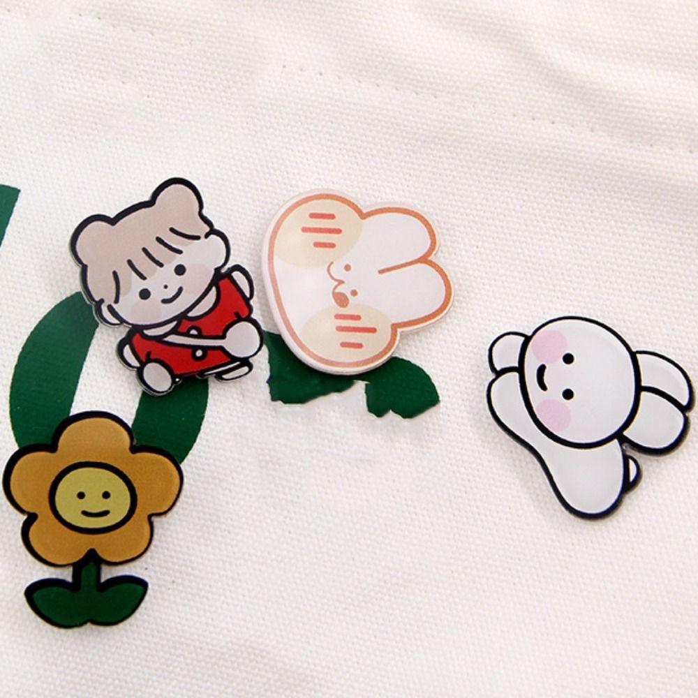 Bunny Cartoons Bunny Brooches Acrylic Bear Bunny Lapel Pins Cartoons Dog Pin Dog Pin Badge Gift