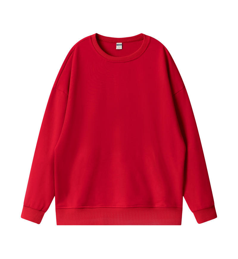 360G Terry Loop Drop-Shoulder Sweatshirt Women's Fall Winter Casual Loose-Fit 3D Silhouette Couple's Top Fashion Basic Women's Sweatshirt