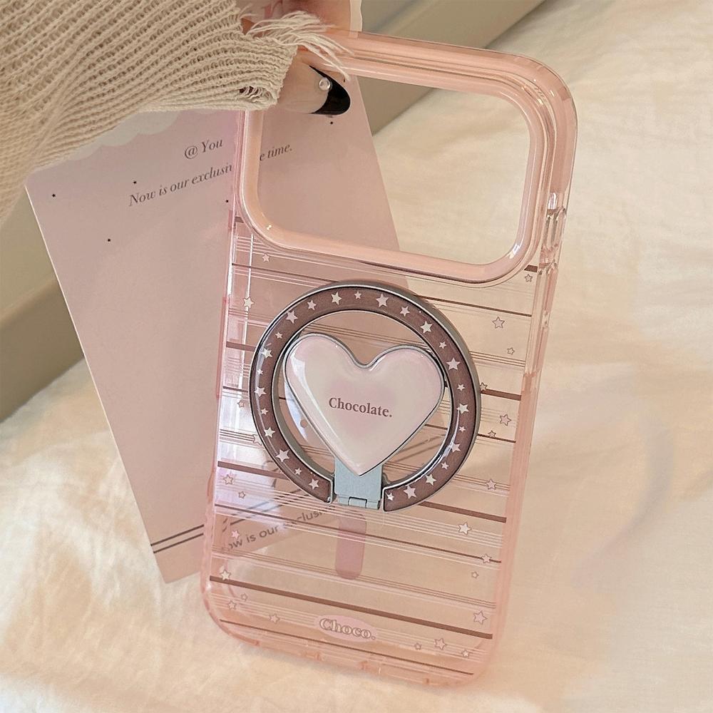 American Star Is Suitable for Apple 17promax Mobile Phone Case IPhone16 Love Magnetic Bracket 14 Transparent 13 Soft Shell