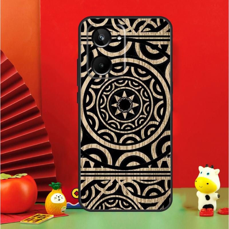 Maori Samoan Polynesian Tribal For Realme 15 Pro GT7 GT6 10 11 12 13 14 Pro Plus C65 C67 C63 C61 C55 C51 C53 C35 C75 Case