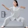 Unisex Cotton Linen Tai Chi Suit - Summer Martial Arts Practice & Competition Wear