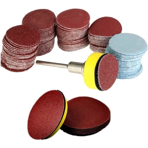 Pack of 60 100mm Sanding Discs, Water-Resistant Sanding Paper, Round, for Sanding Metal, Wood, and Metal Surfaces, Mixed Grit Abrasive Paper, 320, 600