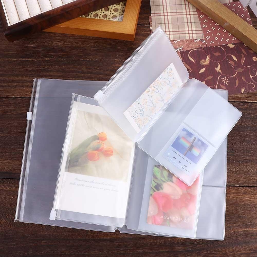 Holder Storage For Midori Travelers Pocket Notebook Storage Bag Journal Planner Card Holder PVC Zipper Bag Notebook Zipper Bag