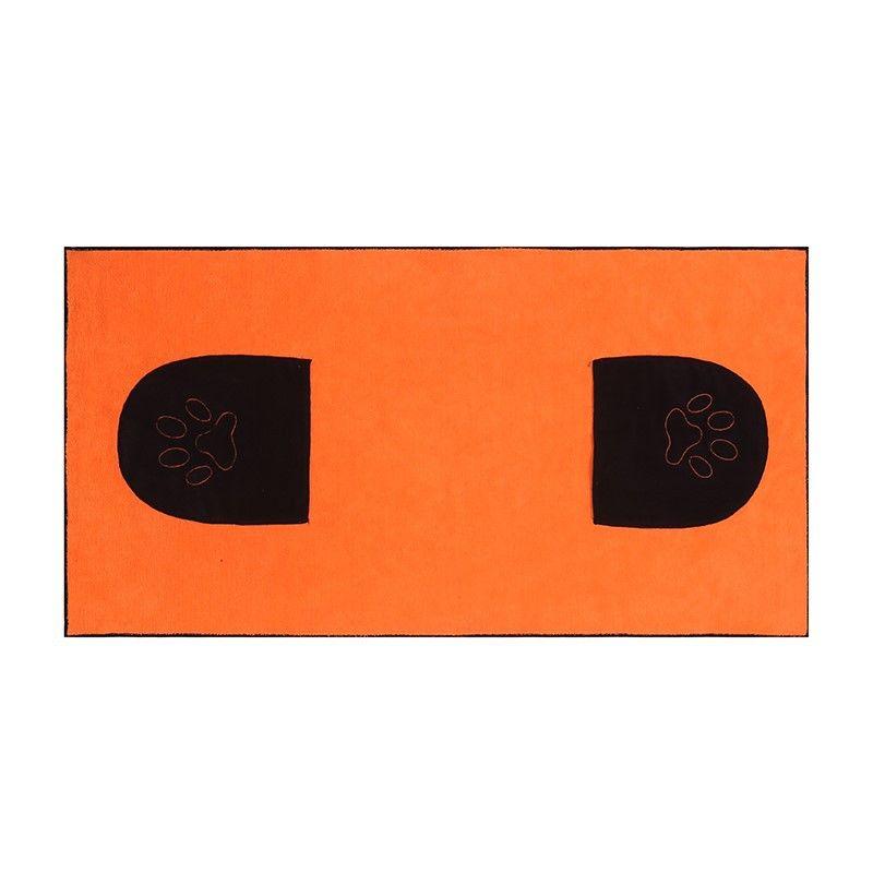 

Pet Towel Hand Pocket Absorbent Towel Dog Cat Bath Quick-Drying Bath Towel Strong Dry Pet Supplies Orange 50x100cm