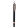 Insert Metal Signature Pen Business Gift Ballpoint Pen Rotating Pen Cap Crystal Head Top Black Ink Logo Printing