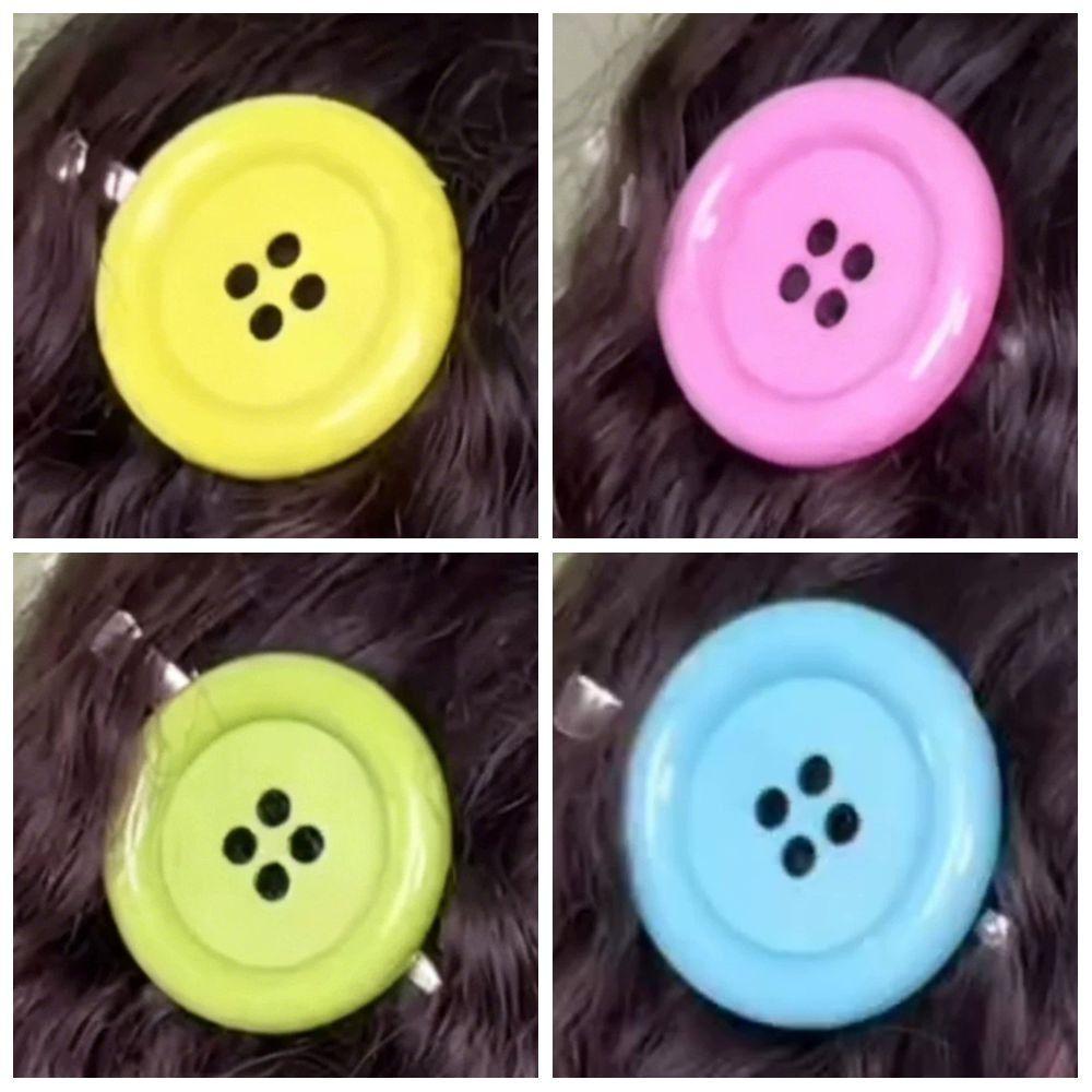 Side Clip Extra Large Button Hair Clip Candy Style Harajuku Hair Clip High Quality Side Hair Clip