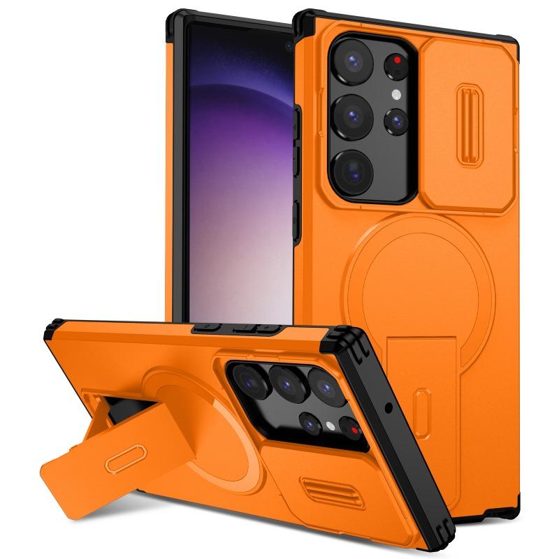 Shockproof Case for Samsung Galaxy S26 Ultra 5G Sliding Camera Magnetic Hard Funda Samsung S25 Edge S24 FE S 26 25 Plus 24 Coque