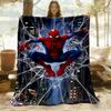 Spider-Man Web Outdoor Flannel Throw Blanket - HD Printed Lightweight Soft Warm All-Season Blanket for Sofa, Bed, Travel, Camping 1203048