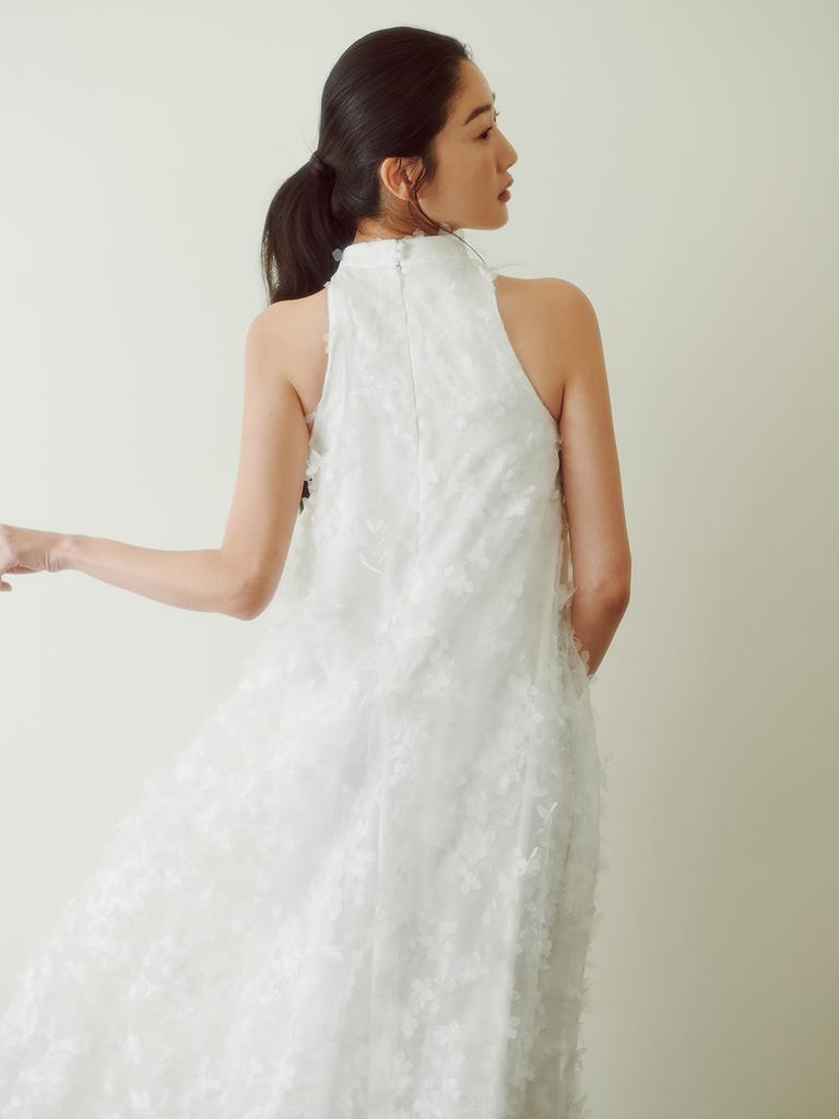 Ganiesong Bridal Angel Fallen Halterneck Dress_White