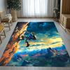 Retro Z-Zelda Cartoon Link Games Living Room Non-Slip Area Rug Soft Carpet for Bedroom Kids Playroom Sofa,Home Decor Doormat