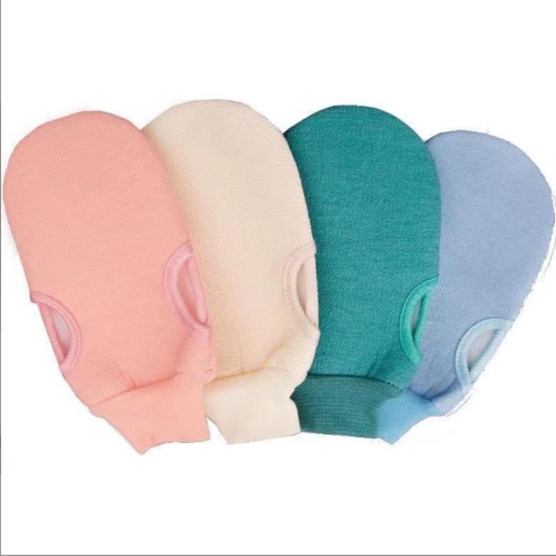 1PC Exfoliating Bath Gloves, Double-Sided Massage Scrub Gloves, Bath Additions, Bath products, four colors to choose from