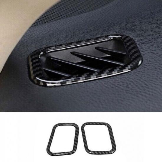 For Toyota Highlander 2014- Carbon Fiber Dashboard Side Vent Overlay Cover