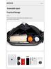 Men's Large Capacity Outdoor Crossbody Bag - Horizontal Style, Solid Color, Lightweight Korean Shoulder Backpack