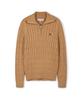 USPOLOASSN Cable Half-Zip Knit_Beige