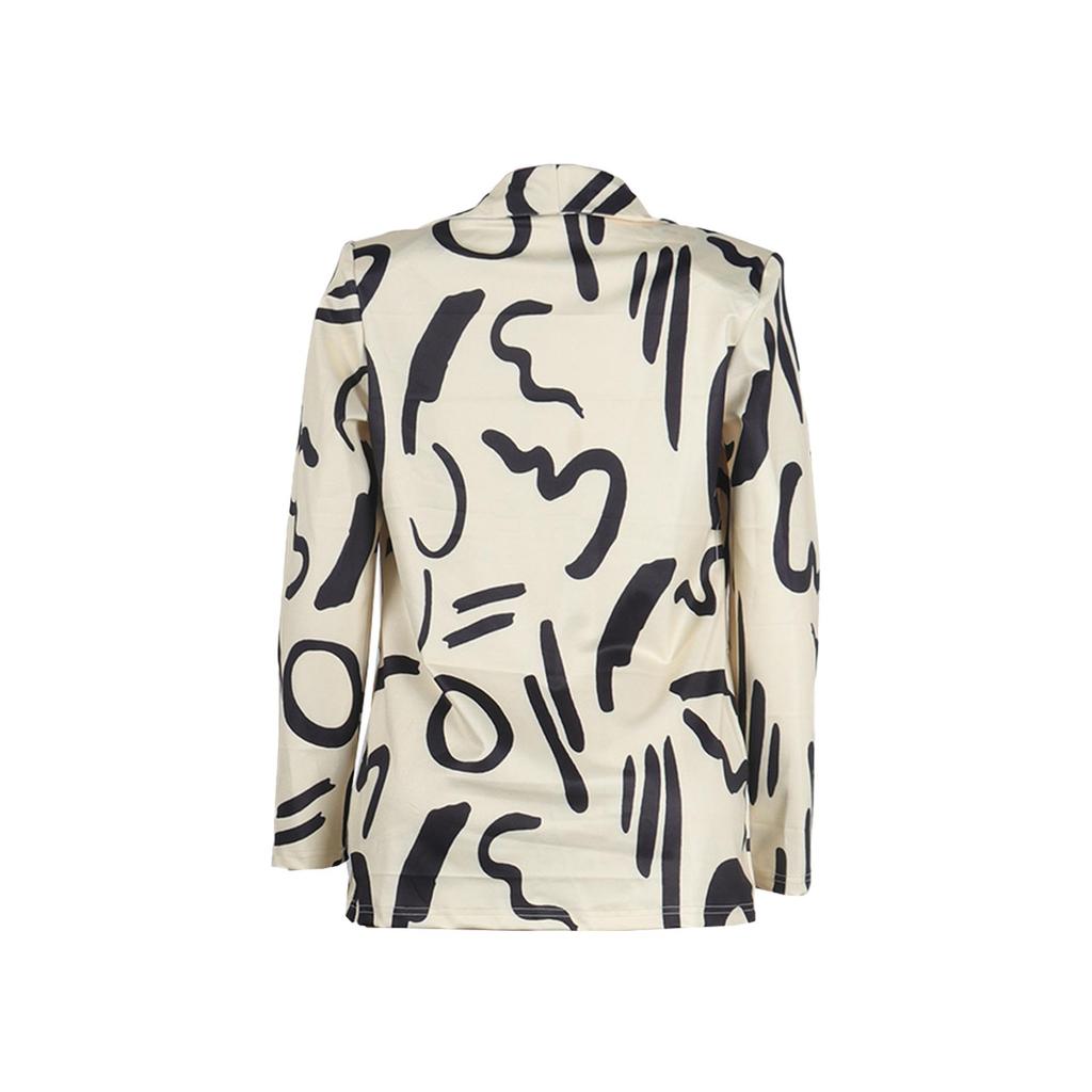 K2805 Colorful Print Casual Suit Jacket