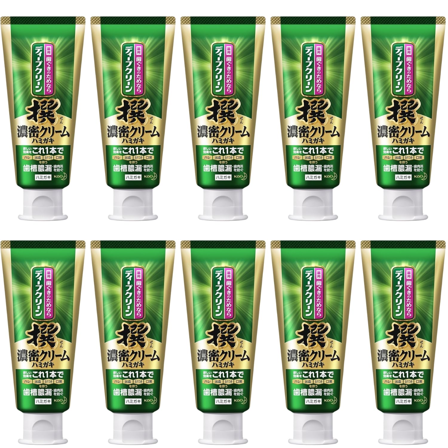 

Зубная паста Kao Deep Clean Sen Dense Cream 100 г Набор из 10 шт. 8LINK