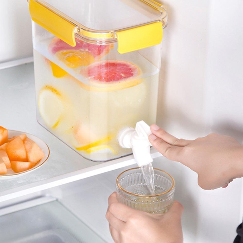 With Spigot Cold Water Kettle Plastic Water Container Portable Drink Dispenser  Kitchen