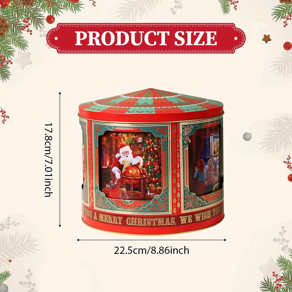 Kerst Muziekdoos Opbergruimte Snoep Organiser Decoratief Ornament met