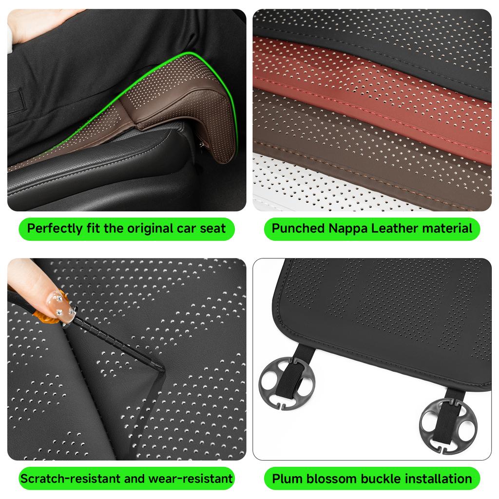 For Seat Tarraco Arona Ateca Ibiza Toledo Mii Leon Arosa Exeo ST FR Leather Car Seat Pad Leg Support Pillow Cover Memory Foam