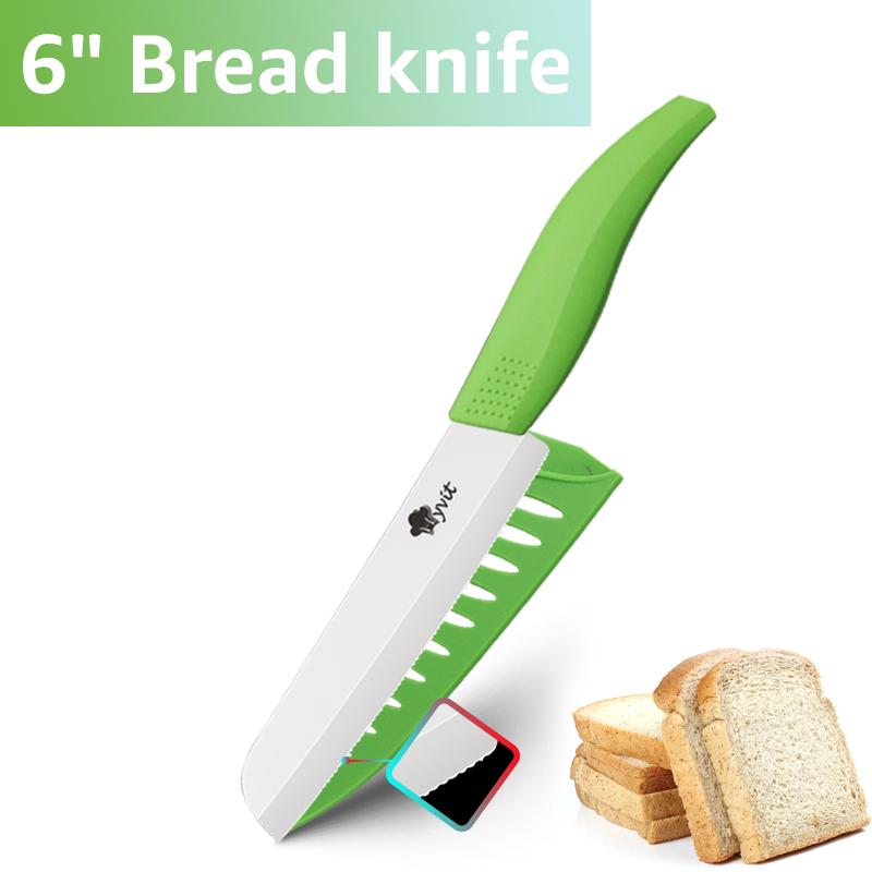 Keramikmesser Küchenmesser 3 4 5 6 Zoll Kochmesser Brotmesser Weiße Zirkoniaklinge Mehrfarbiger Griff Hohe Qualität