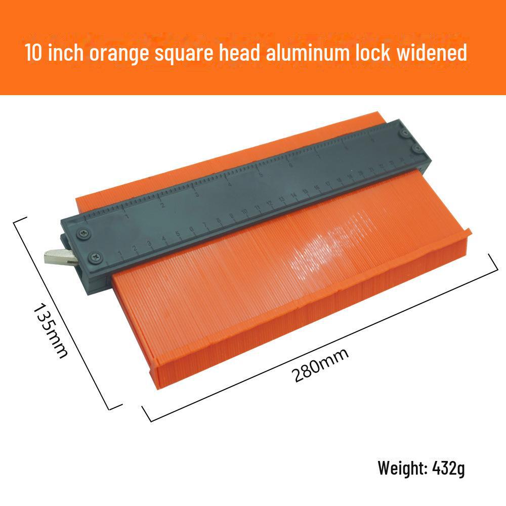 

Универсальный контурный шаблон 10 - линейка для нестандартных форм при обработке дерева